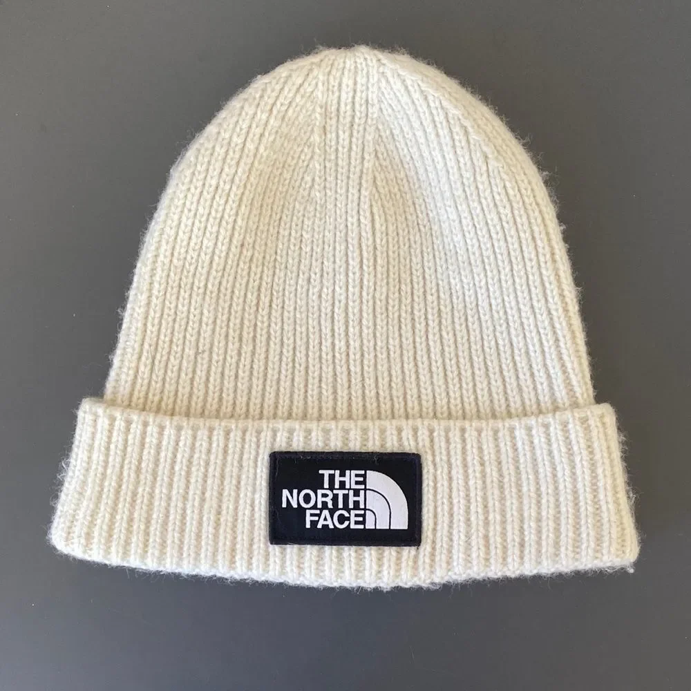 The North Face Cream Knit Beanie OS Unisex